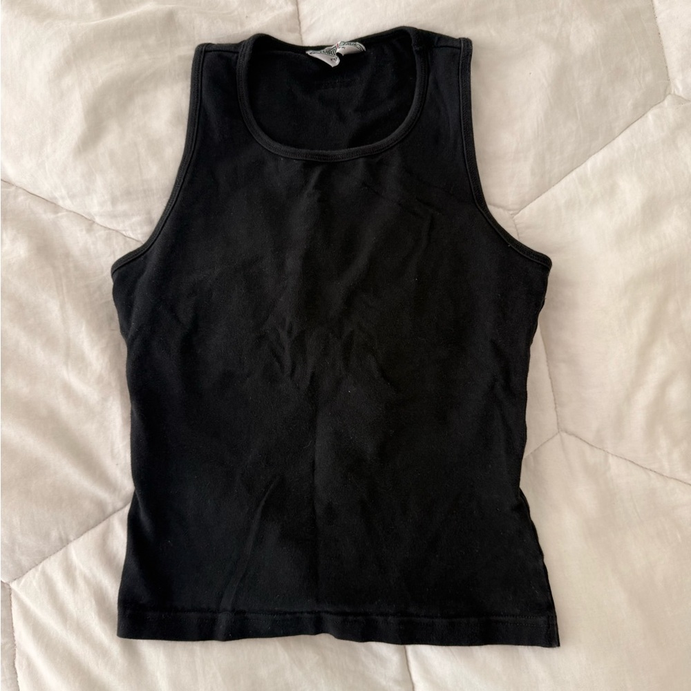 Black Women's Tank top with built in bra